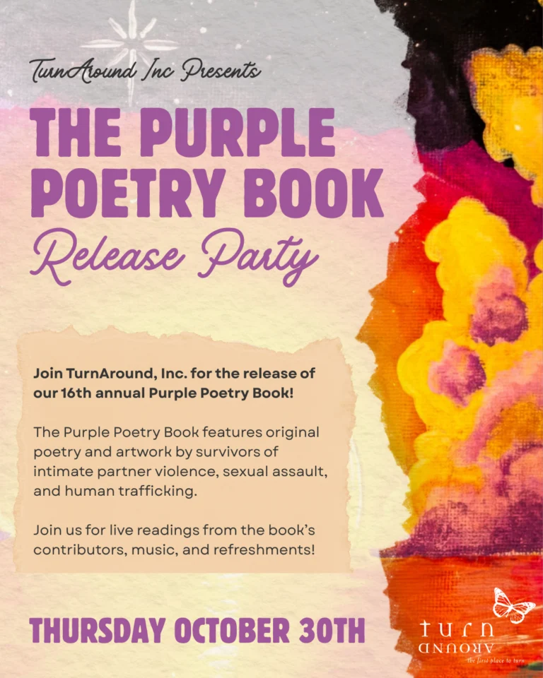 Purple Poetry 2025 flyer