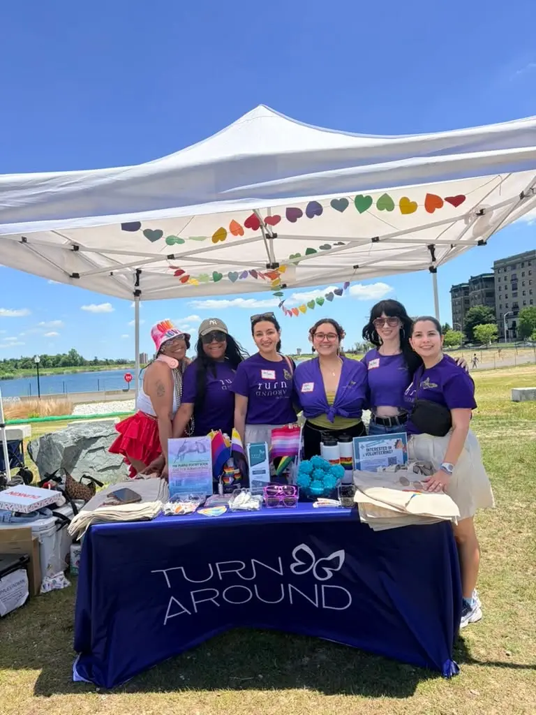 TurnAround volunteers at Pride event booth - Special Event Support - TurnAround